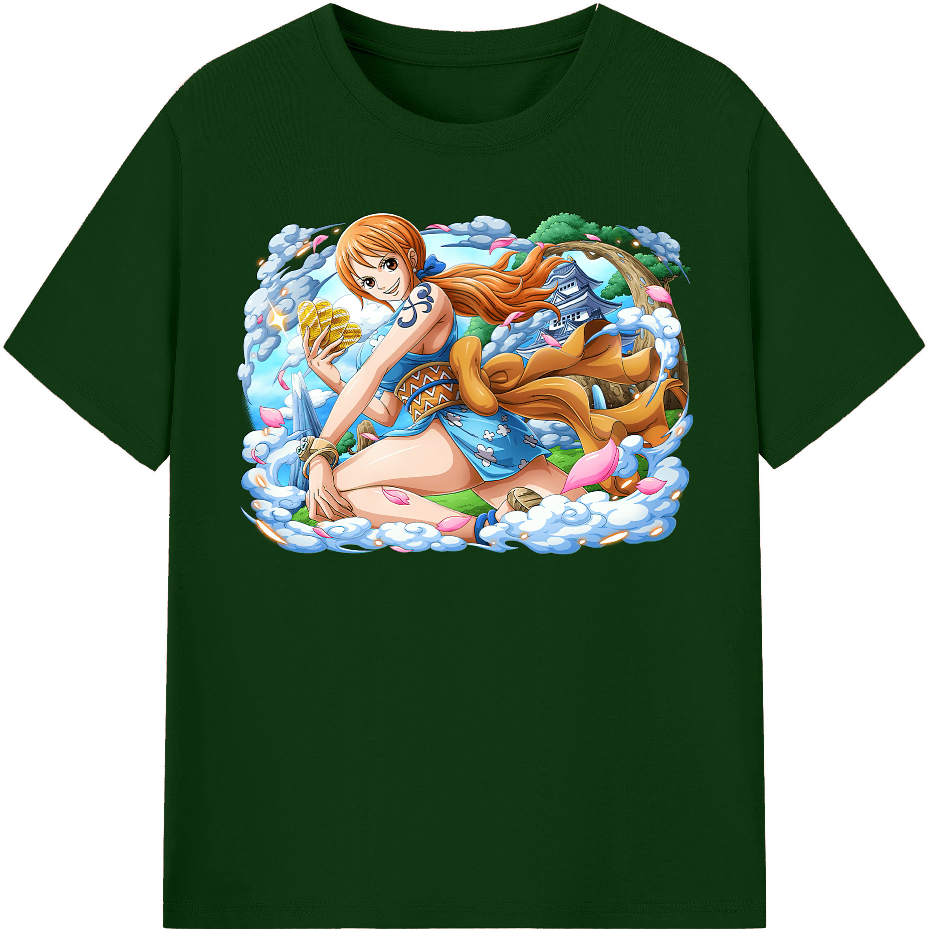 ワンピース ナミ ONE PIECE Nami 綿100％半袖Tシャツ（フロントプリント）